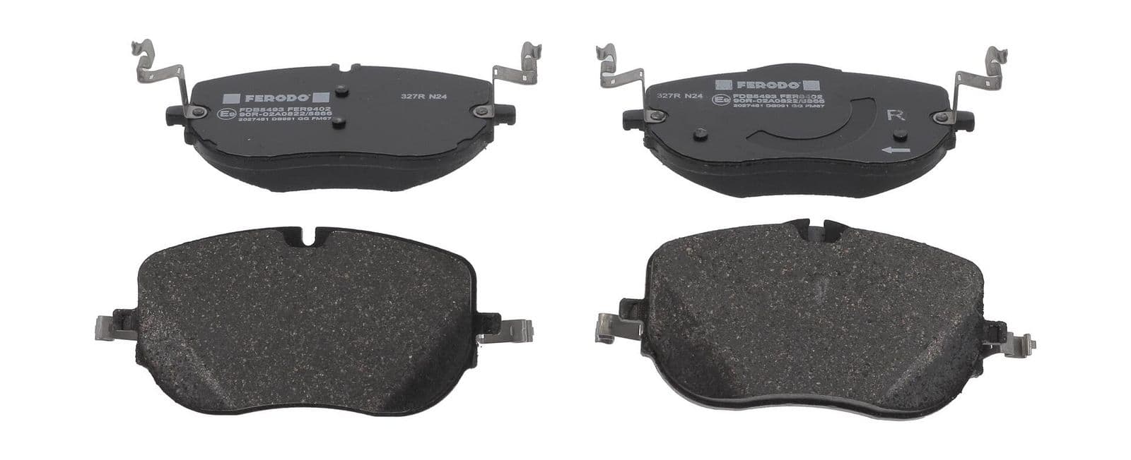 set placute frana,frana disc FERODO PREMIER ECO FRICTION FDB5493