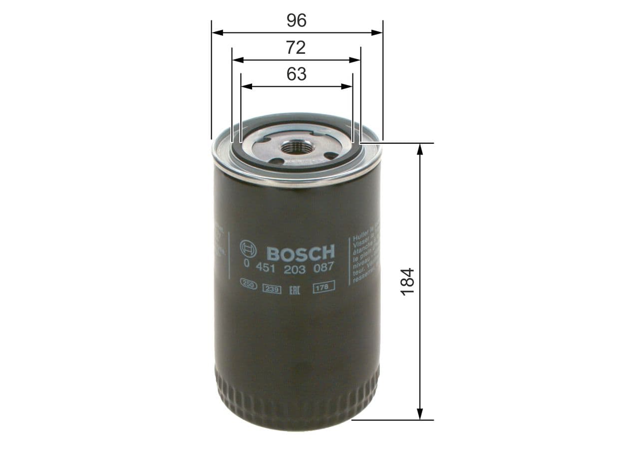 Filtru ulei BOSCH 0 451 203 087