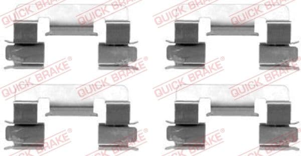 Set accesorii, placute frana QUICK BRAKE 109-1293