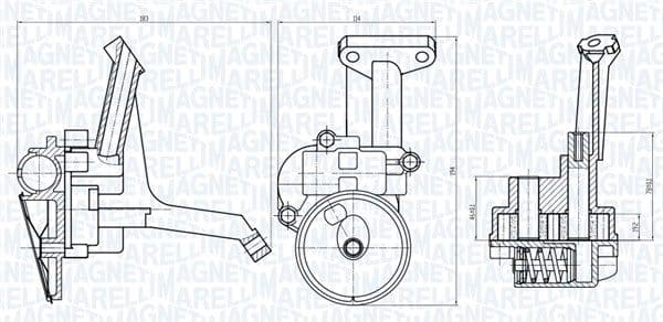 Pompa ulei MAGNETI MARELLI 351516000105