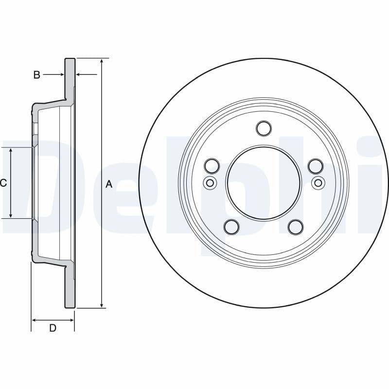 Disc frana DELPHI BG4559C