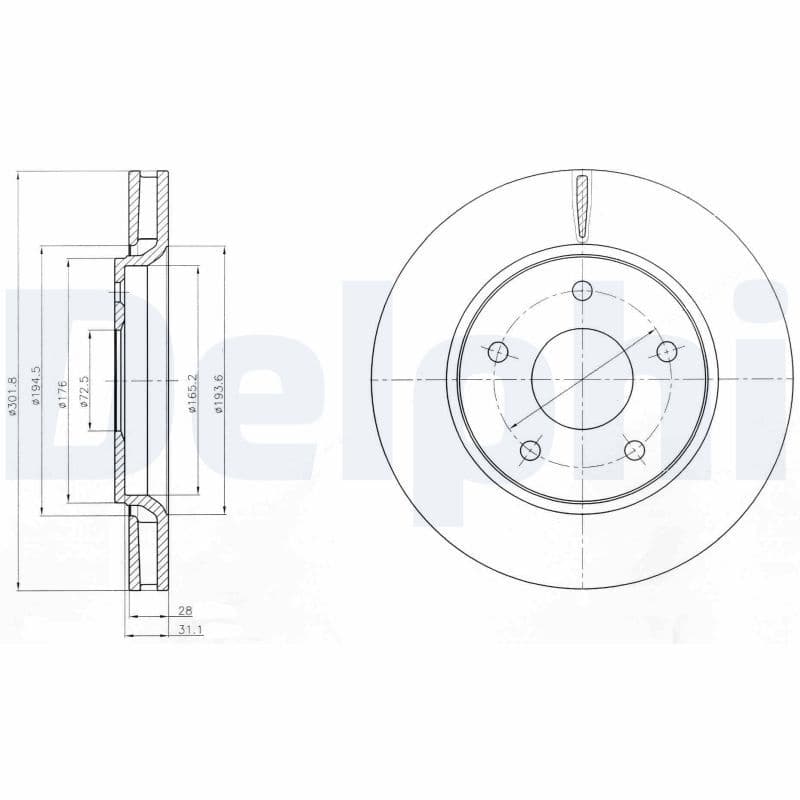 Disc frana DELPHI BG4248