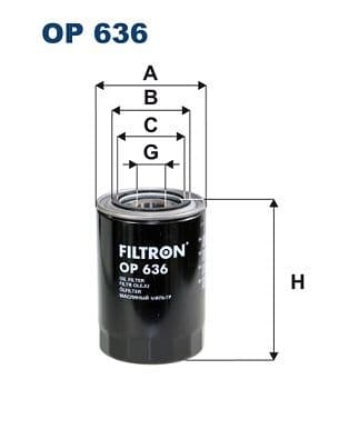 Filtru ulei FILTRON OP 636