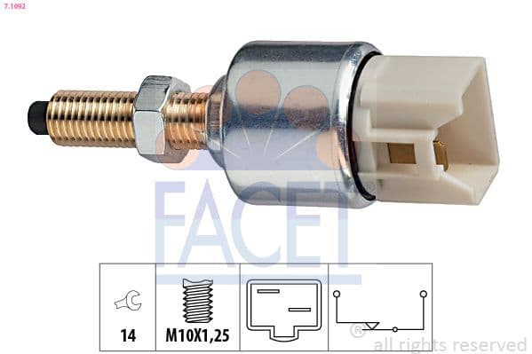 Comutator lumini frana FACET Made in Italy - OE Equivalent 7.1092