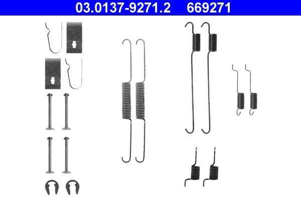 Set accesorii, sabot de frana ATE 03.0137-9271.2
