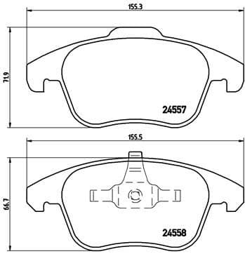 set placute frana,frana disc BREMBO PRIME LINE P 61 086