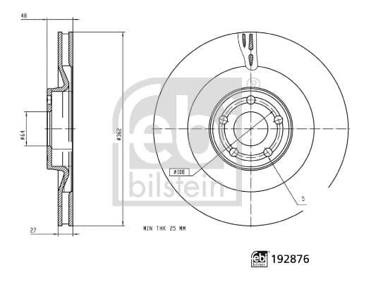 Disc frana FEBI BILSTEIN 192876