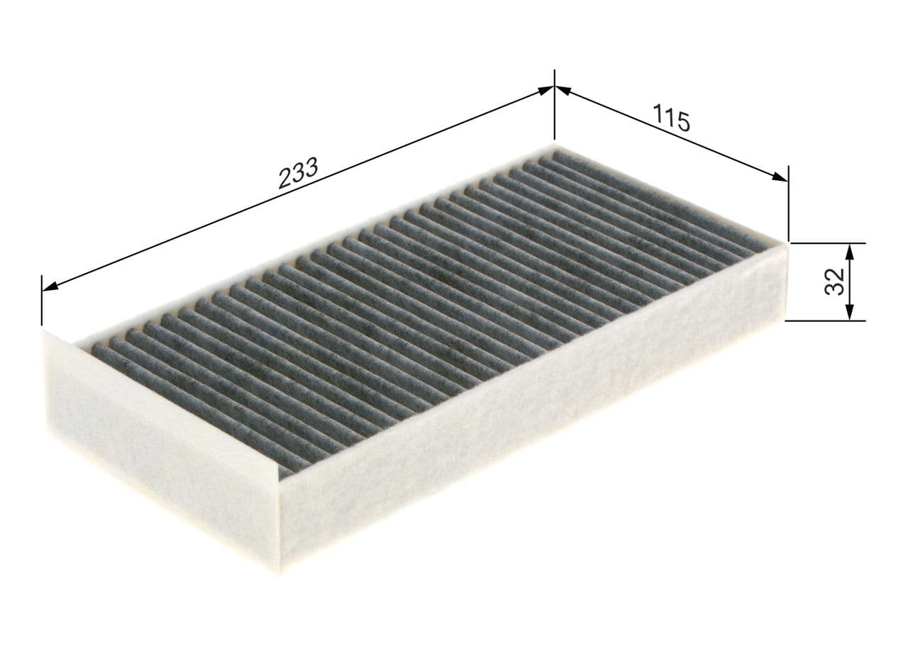 Filtru, aer habitaclu BOSCH 1 987 435 582