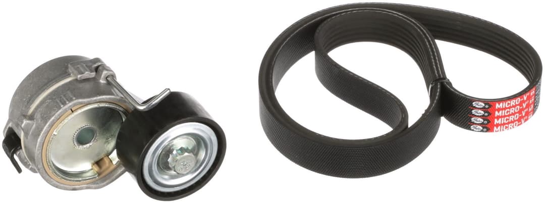 Set curea transmisie cu caneluri GATES Micro-V® K166PK1043
