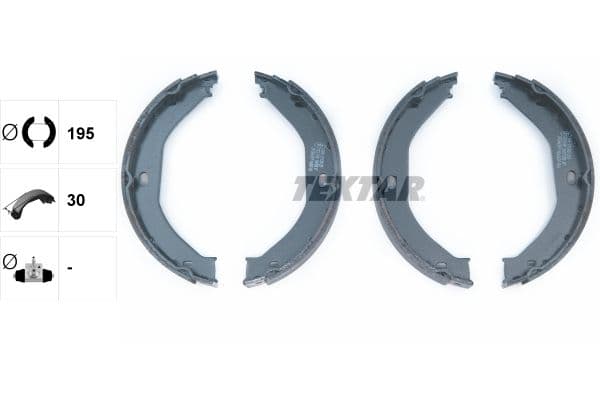 Set saboti frana, frana de mana TEXTAR 91071700