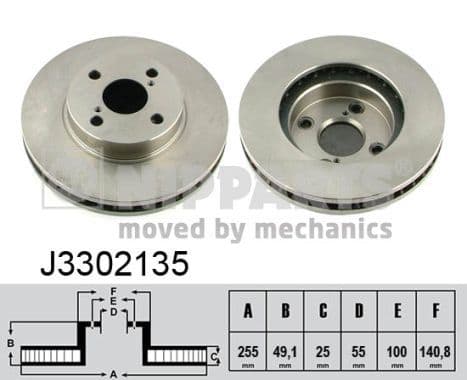 Disc frana NIPPARTS J3302135