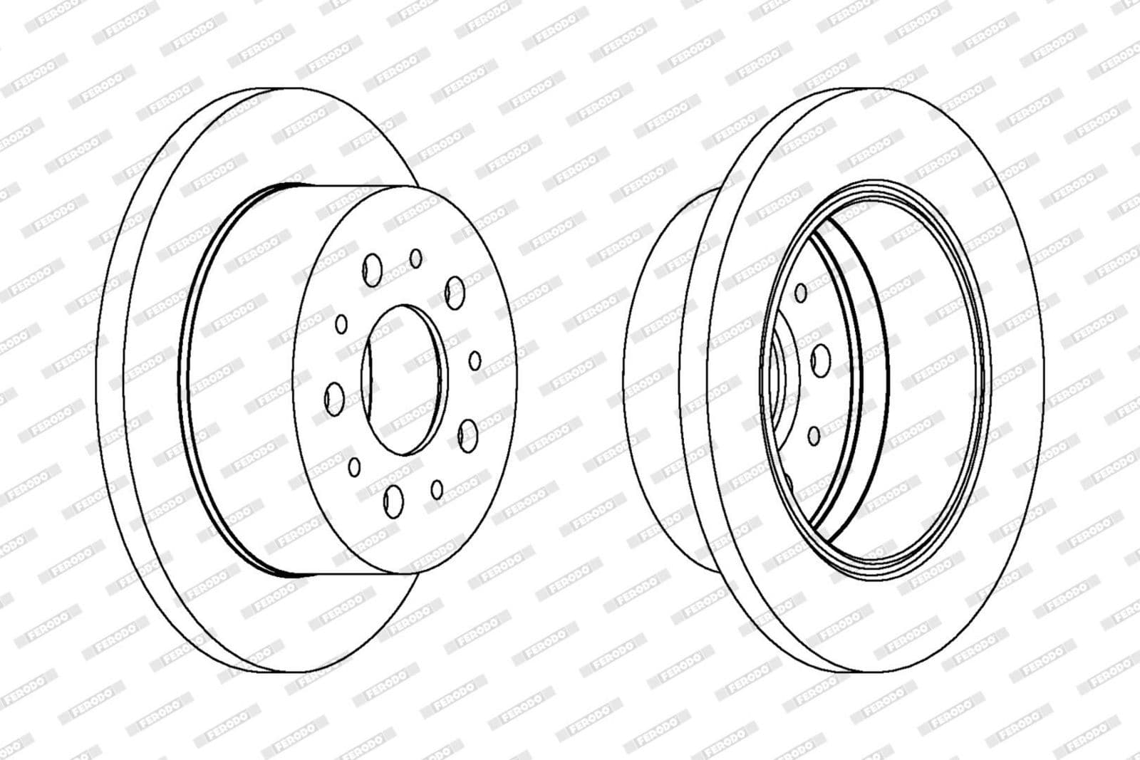 Disc frana FERODO DDF1144C