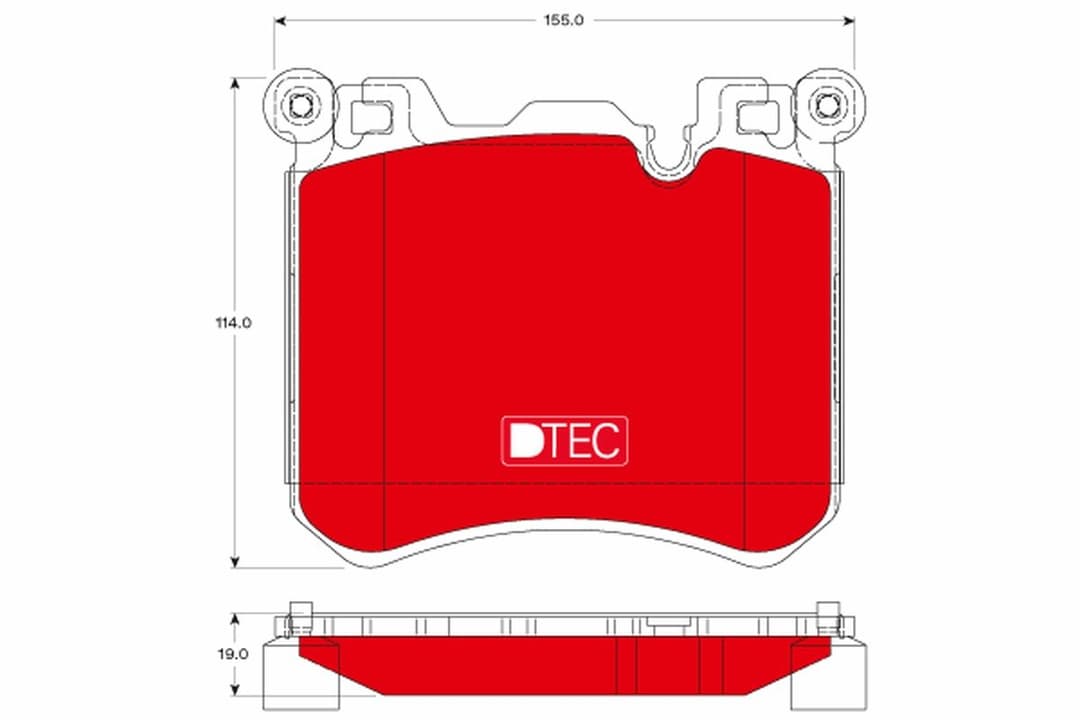 set placute frana,frana disc TRW DTEC COTEC GDB1826DTE