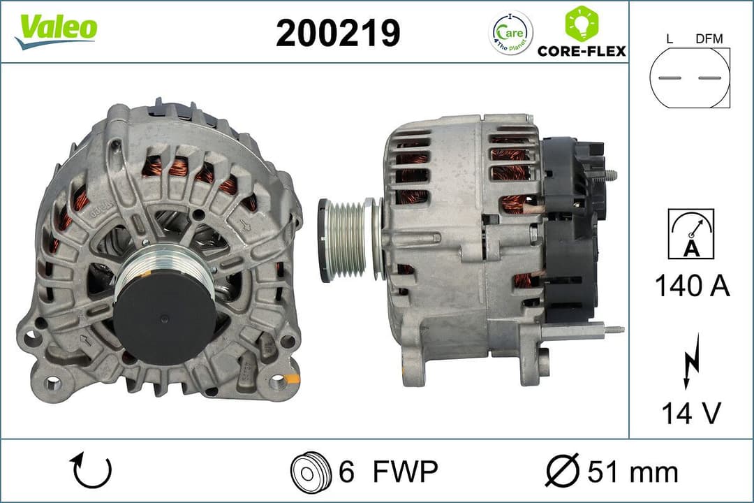 Generator / Alternator VALEO 200219