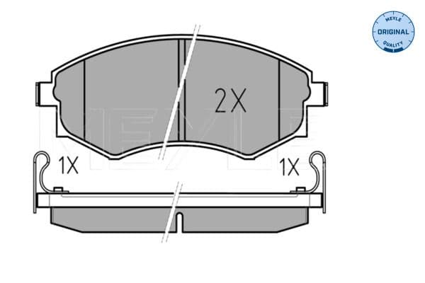 set placute frana,frana disc MEYLE -ORIGINAL: True to OE. 025 217 2517/W