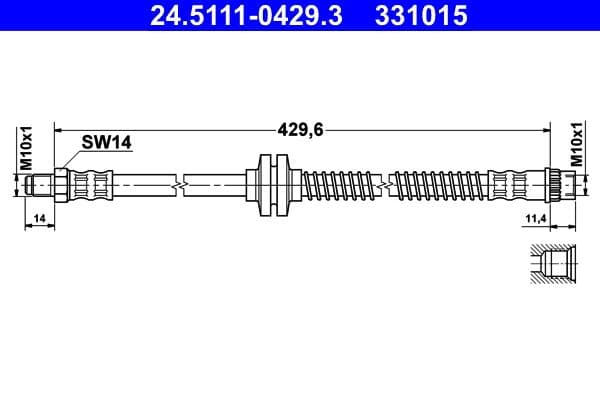 Furtun frana ATE 24.5111-0429.3