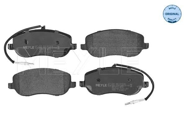 set placute frana,frana disc MEYLE -ORIGINAL: True to OE. 025 202 6119/W