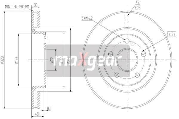 Disc frana MAXGEAR 19-2323