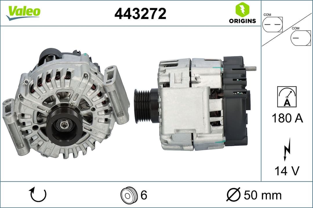 Generator / Alternator VALEO 443272