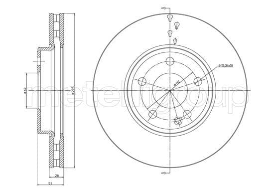 Disc frana METELLI 23-1439C