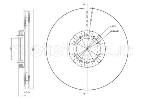 Disc frana METELLI 23-0709
