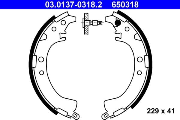 Set saboti frana ATE 03.0137-0318.2