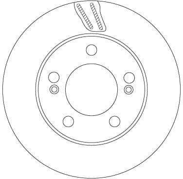 Disc frana TRW DF6876