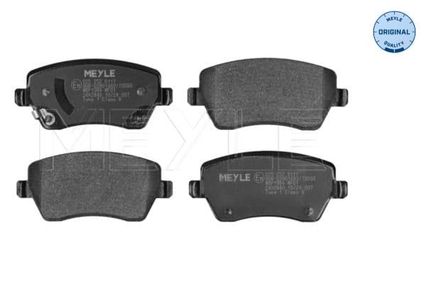 set placute frana,frana disc MEYLE 025 252 6117