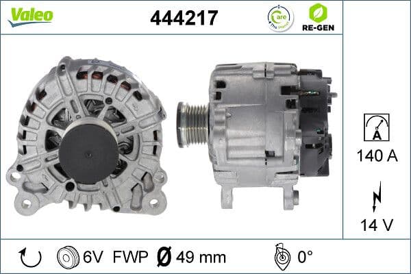 Generator / Alternator VALEO 444217