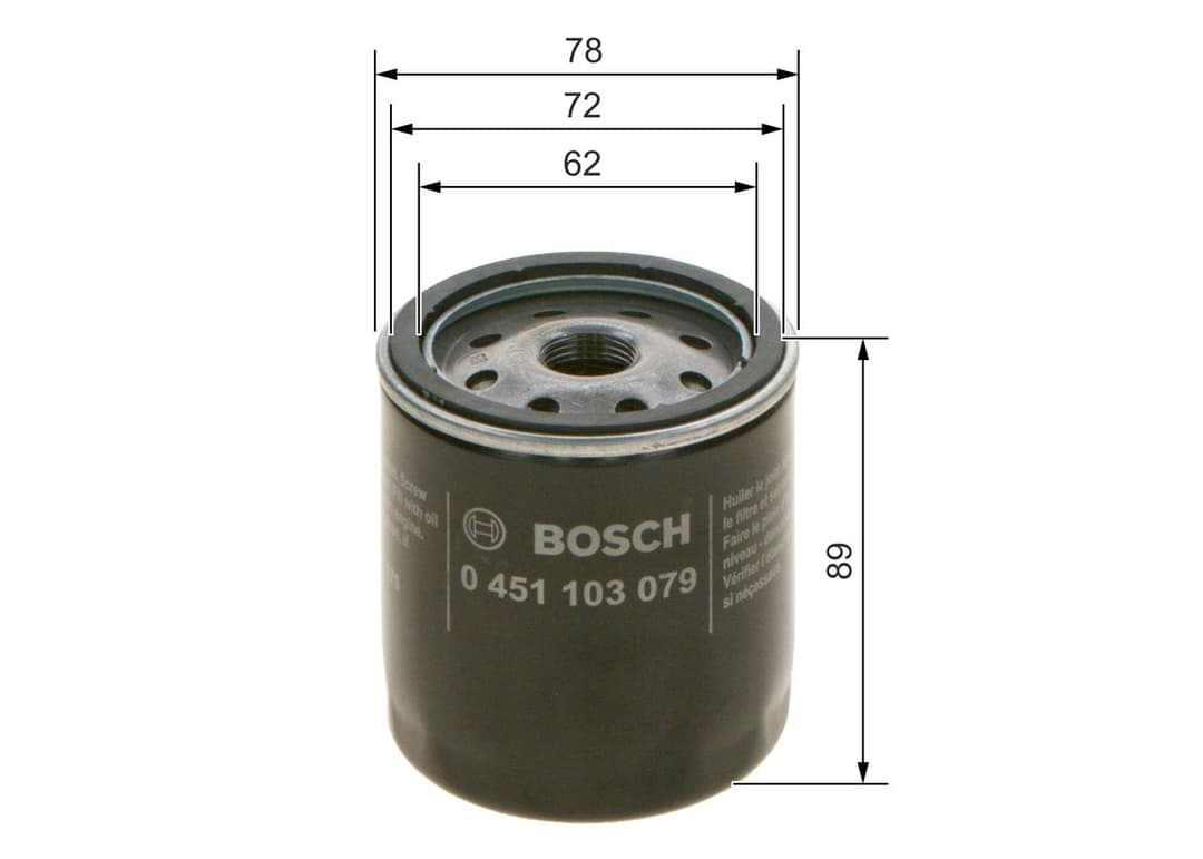 Filtru ulei BOSCH 0 451 103 079