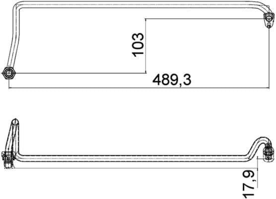 Furtun ulei MAHLE AHX 5 000P