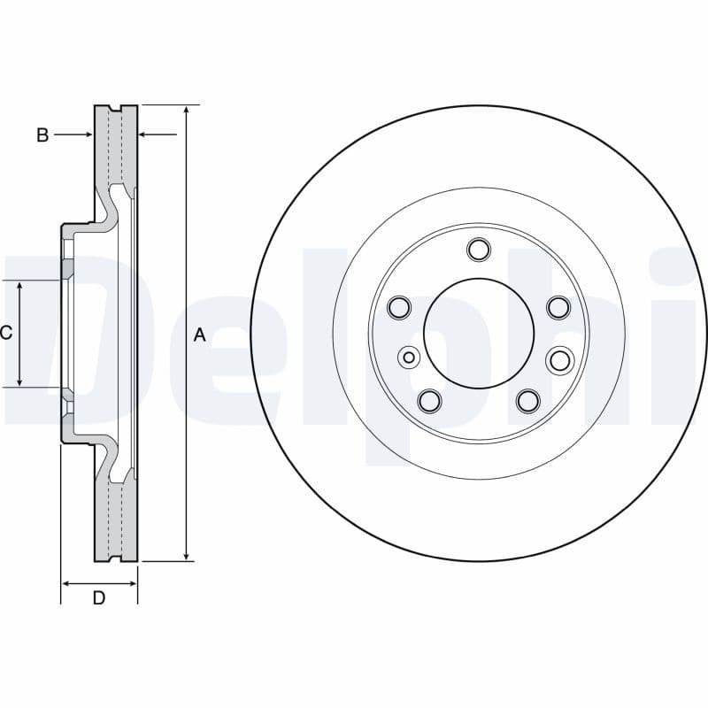 Disc frana DELPHI BG9119C
