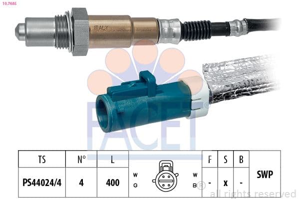 Sonda Lambda FACET Made in Italy - OE Equivalent 10.7685