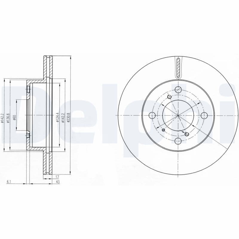 Disc frana DELPHI BG3499