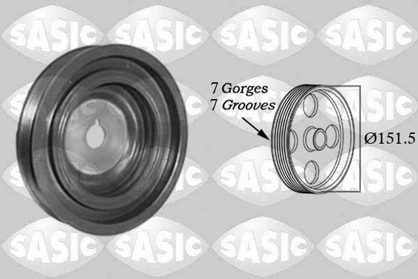 Fulie curea, arbore cotit SASIC 2154022