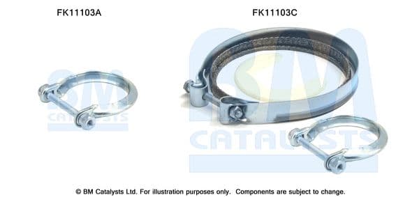 Set montaj, filtru funingine/particule BM CATALYSTS FK11103