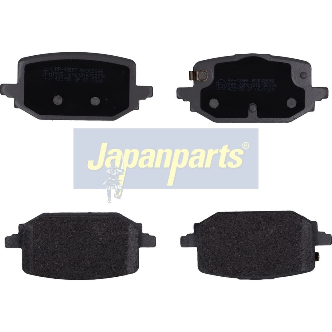 set placute frana,frana disc JAPANPARTS PP-135AF