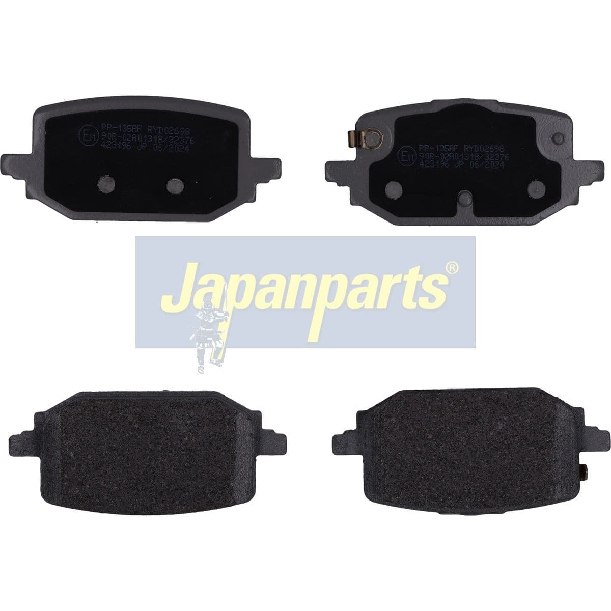 set placute frana,frana disc JAPANPARTS PP-135AF