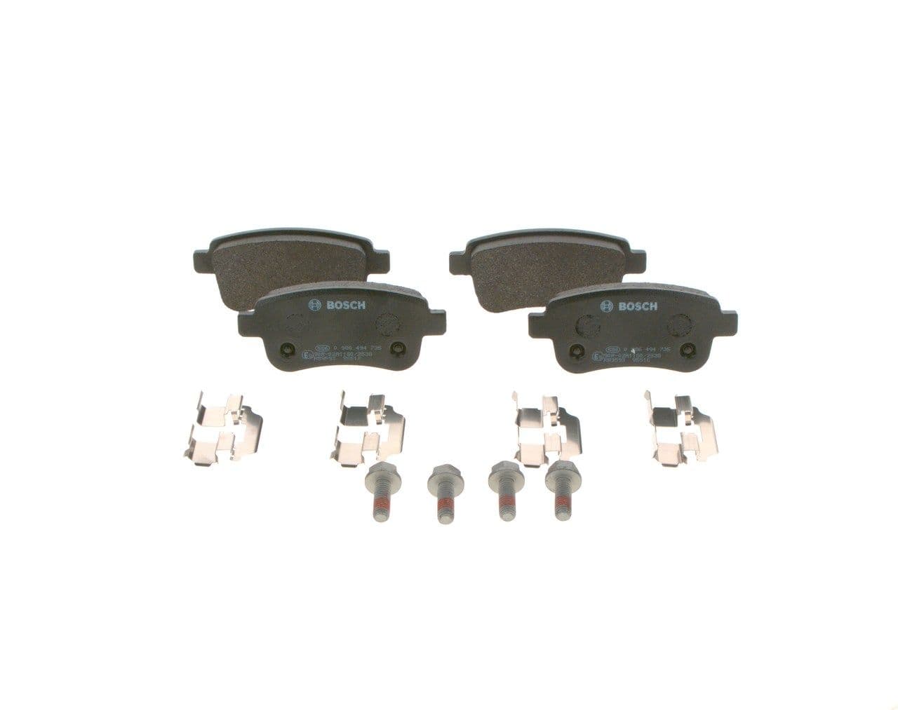 set placute frana,frana disc BOSCH 0 986 494 735