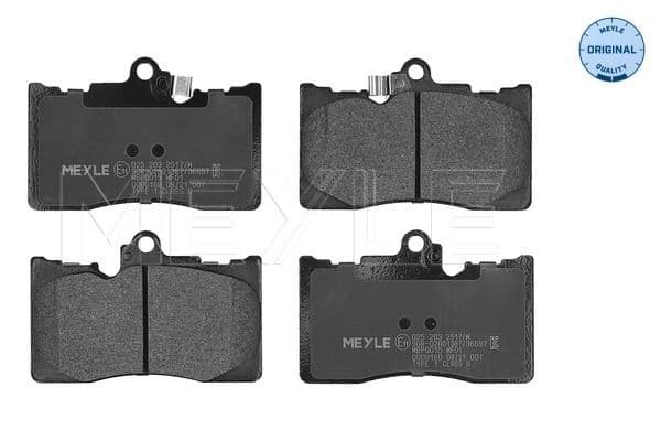set placute frana,frana disc MEYLE -ORIGINAL: True to OE. 025 203 2517/W