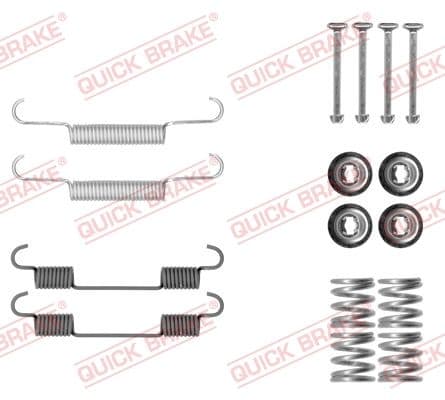 set accesorii, saboti frana parcare QUICK BRAKE 105-0897