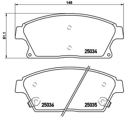 set placute frana,frana disc BREMBO PRIME LINE P 59 077