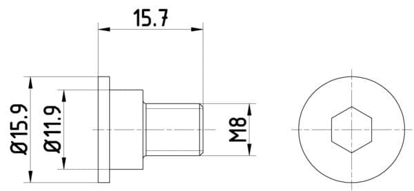 Surub, disc frana TEXTAR TPM0003