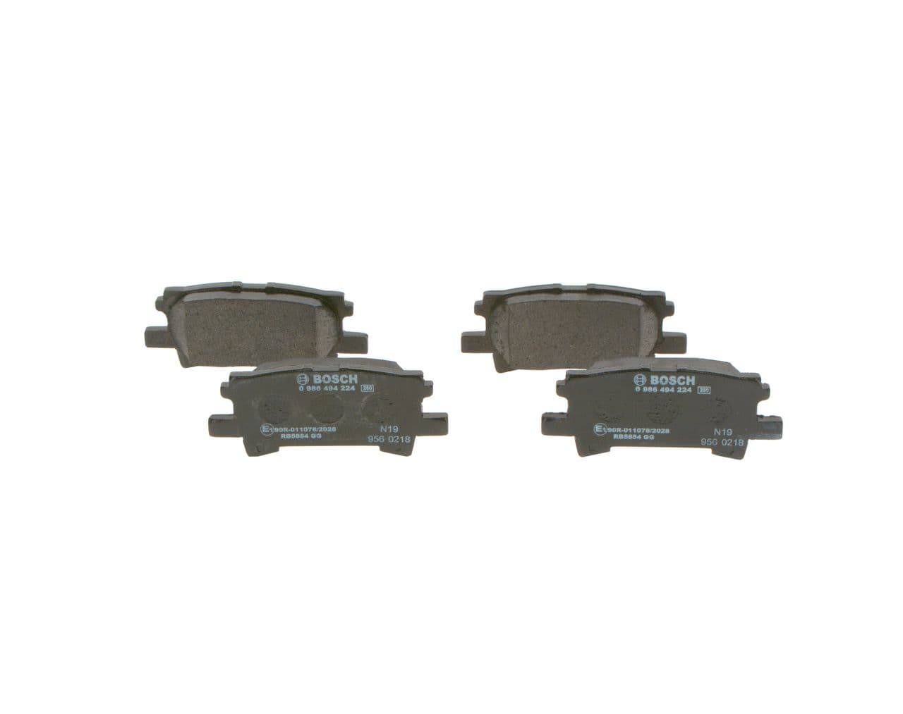 set placute frana,frana disc BOSCH 0 986 494 224