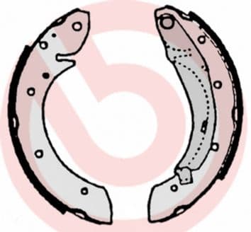 Set saboti frana BREMBO S 61 522