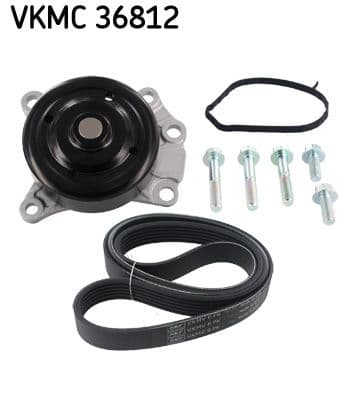 Pompa apa + Set curea transmisie cu caneluri SKF VKMC 36812