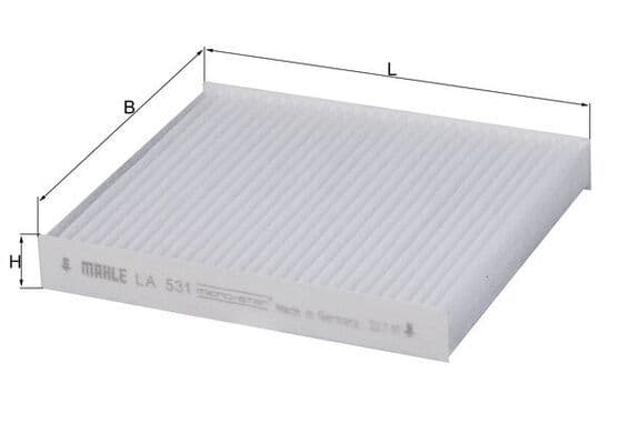 Filtru, aer habitaclu MAHLE LA 531
