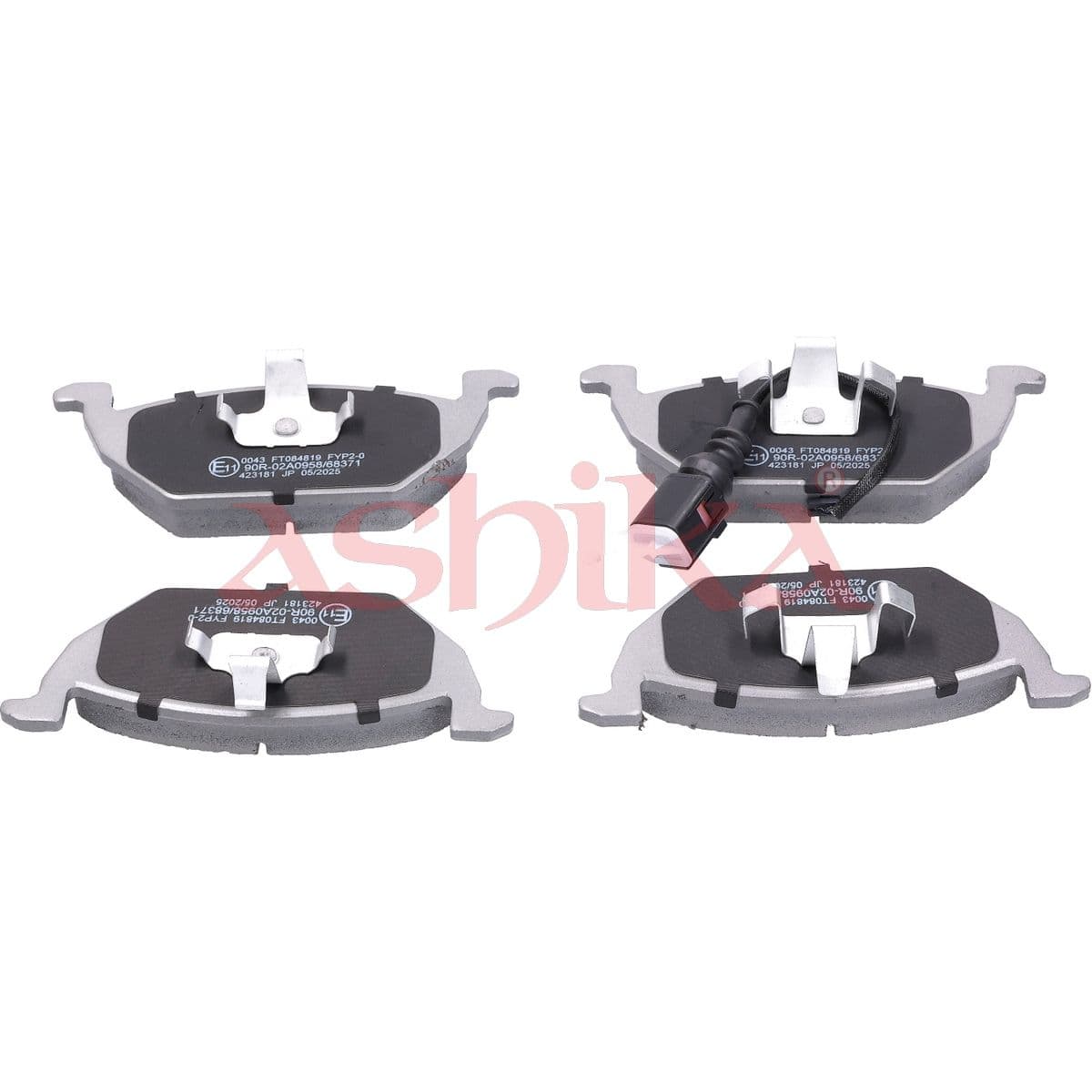 set placute frana,frana disc ASHIKA 50-00-0043