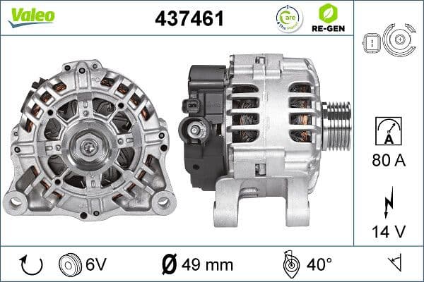 Generator / Alternator VALEO 437461