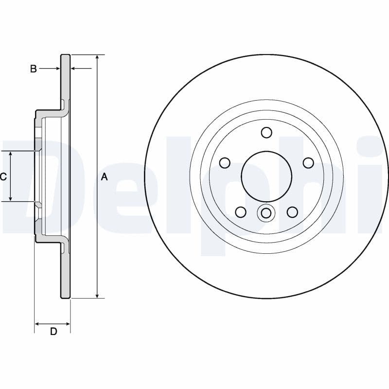 Disc frana DELPHI BG4766C